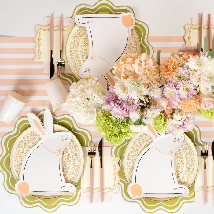 Pink Scallop Guest Towels