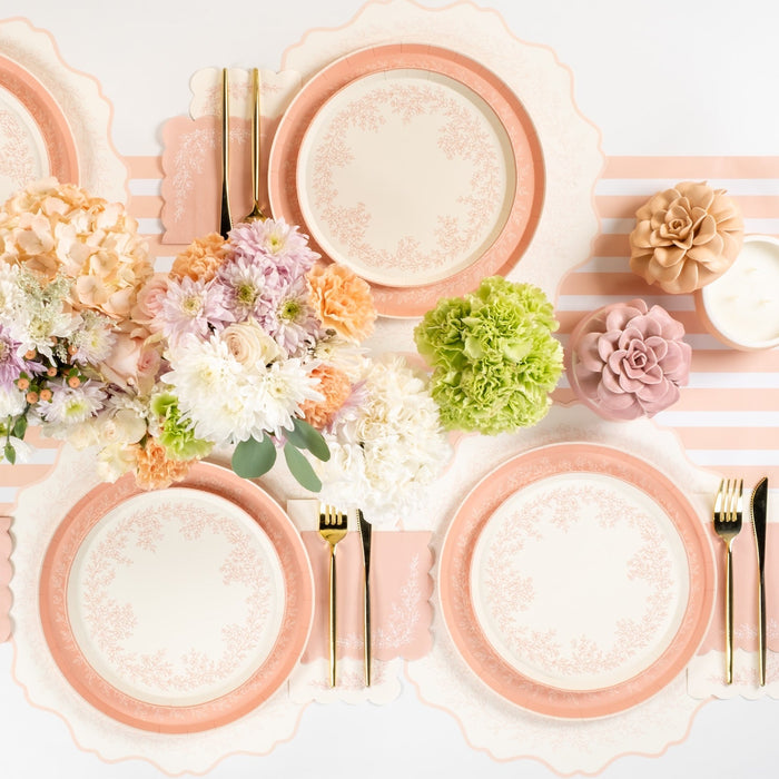 Pink Floral Elegance Party Kit