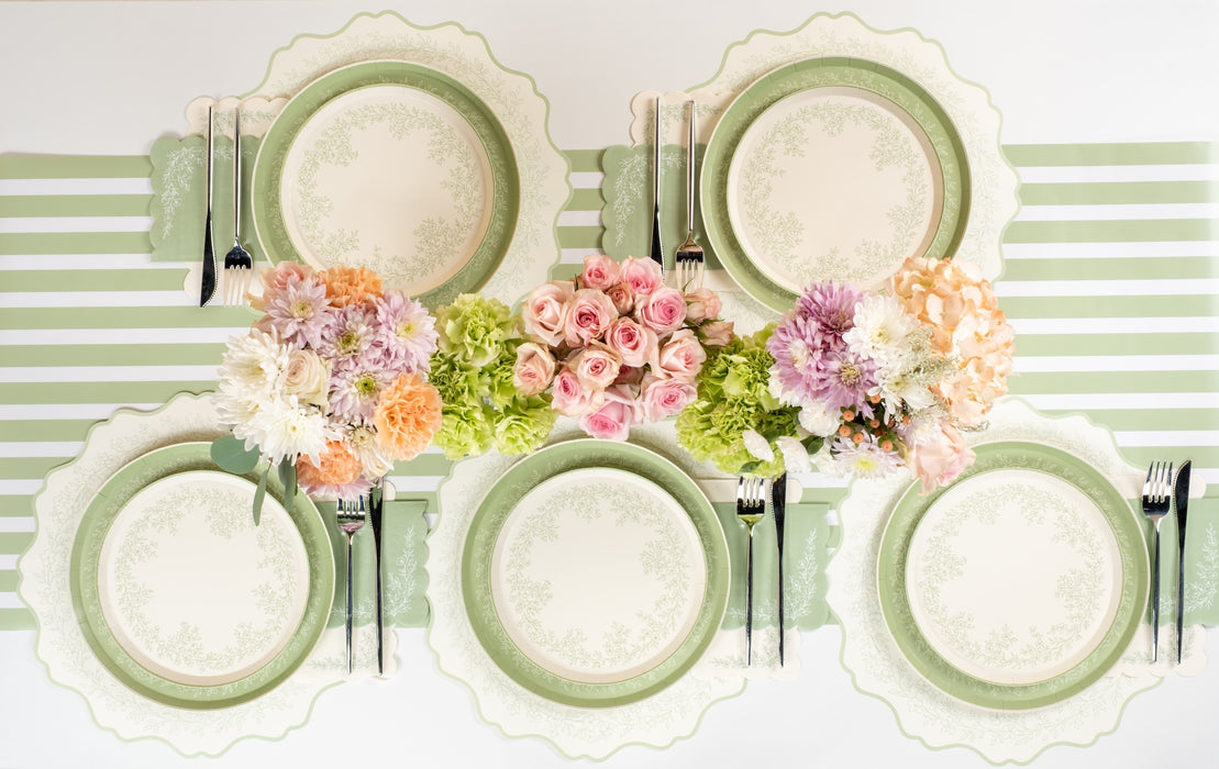 Sage Floral Elegance Party Kit