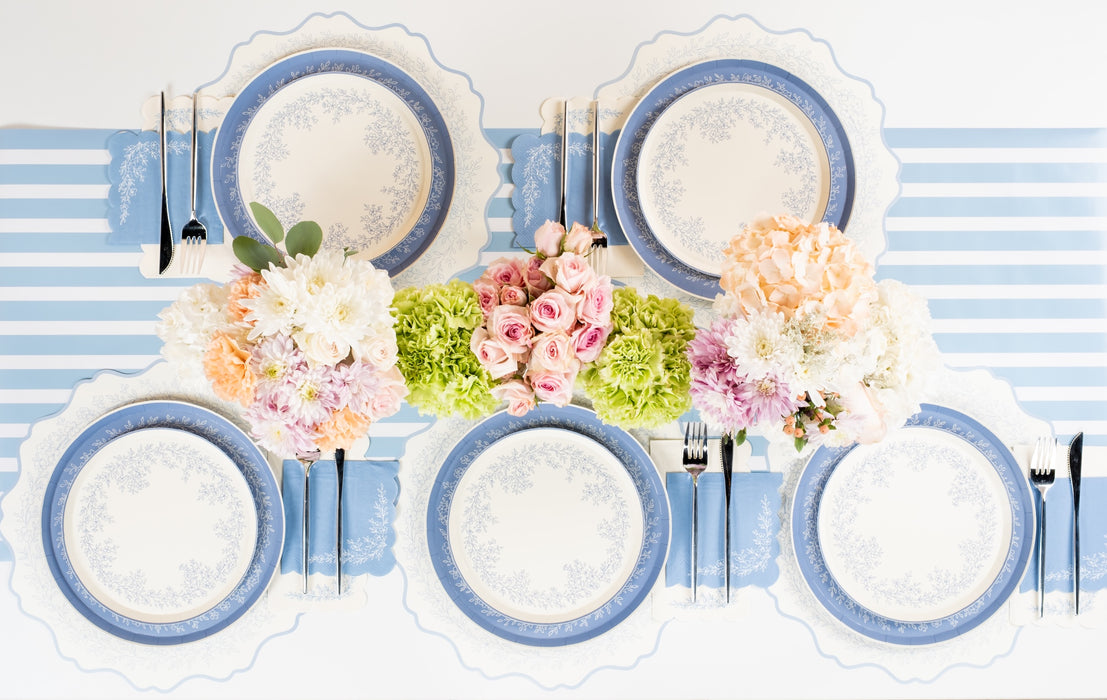 Blue Floral Elegance Party Kit