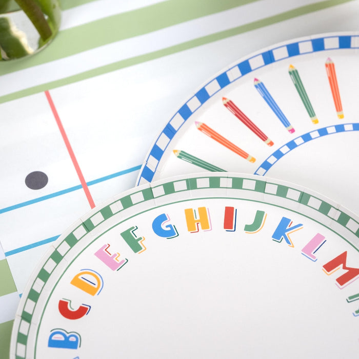 Alphabet Dessert Plates