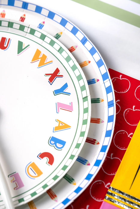 Alphabet Dessert Plates