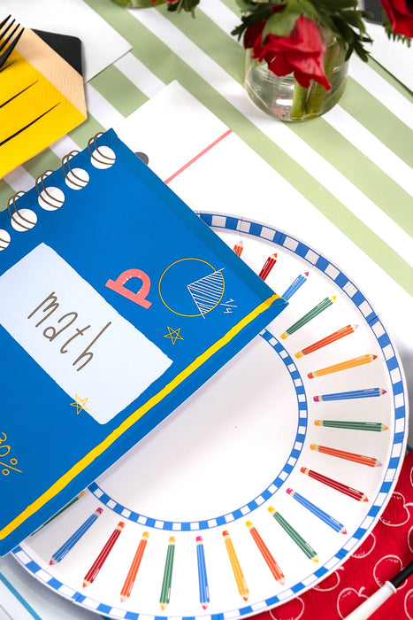 Pencil Dinner Plates
