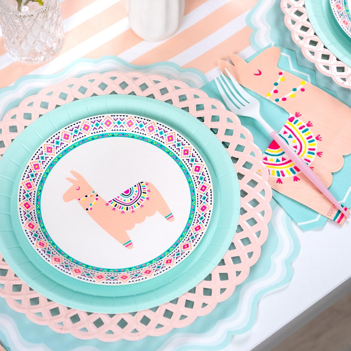 Happy Llama Dessert Paper Plate