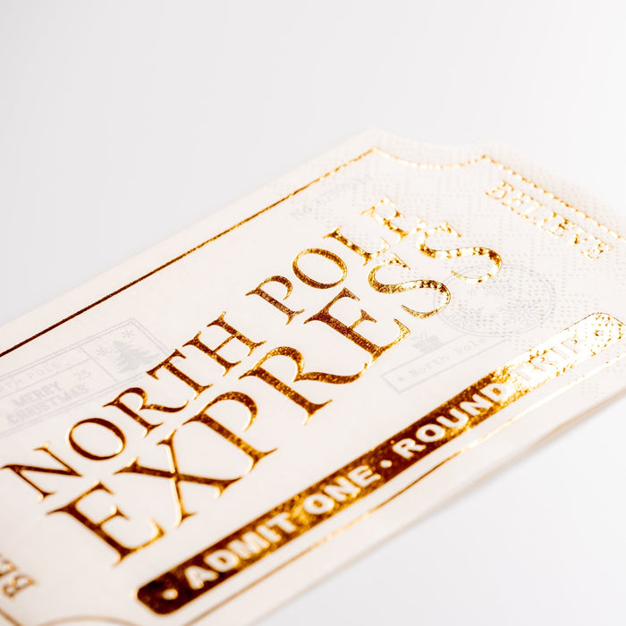 North Pole Express Ticket Napkin