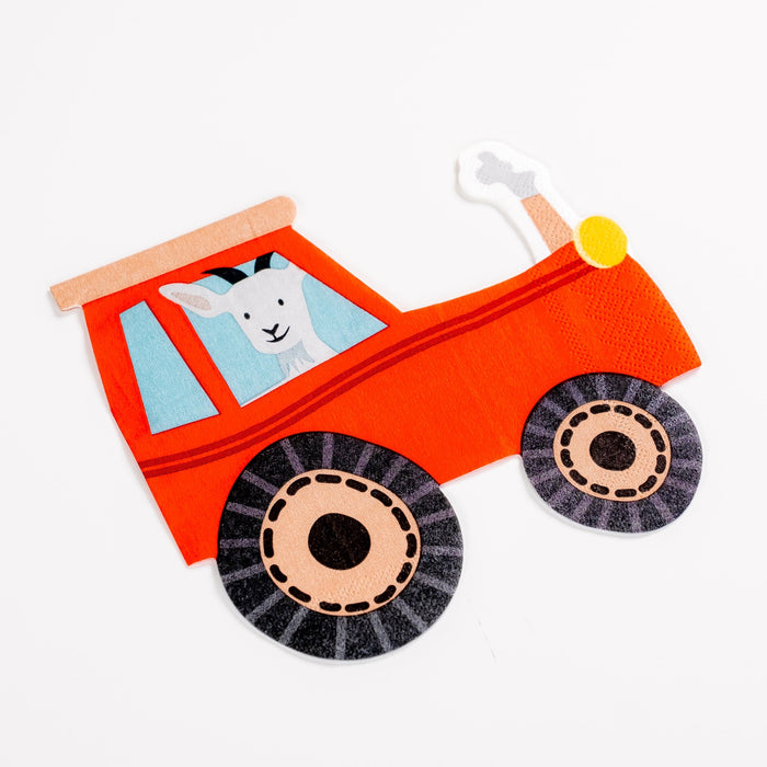 Farm Tractor Napkin