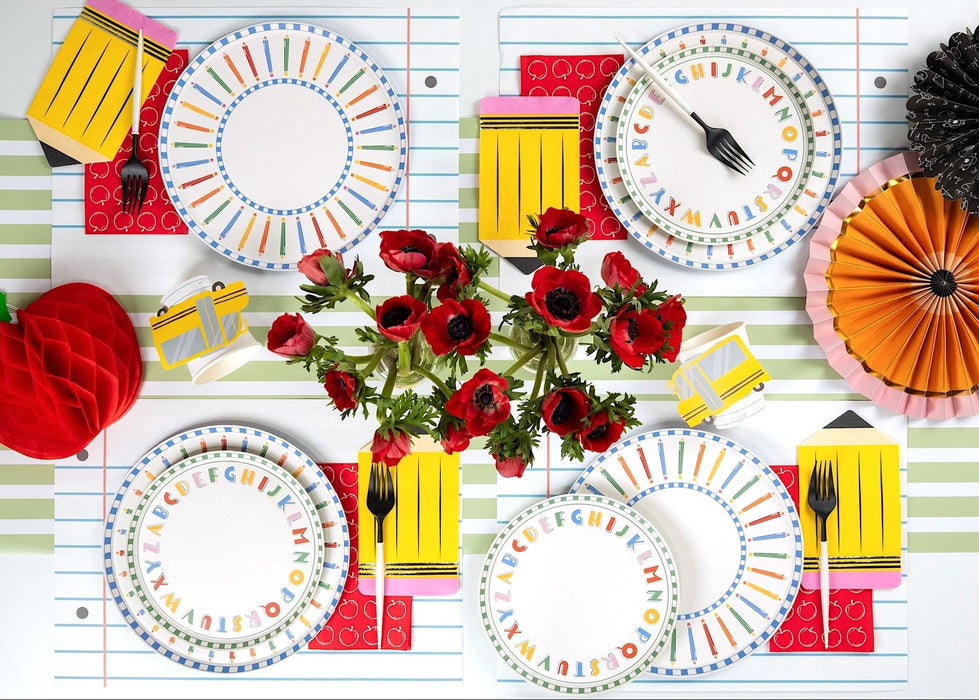 Pencil Dinner Plates