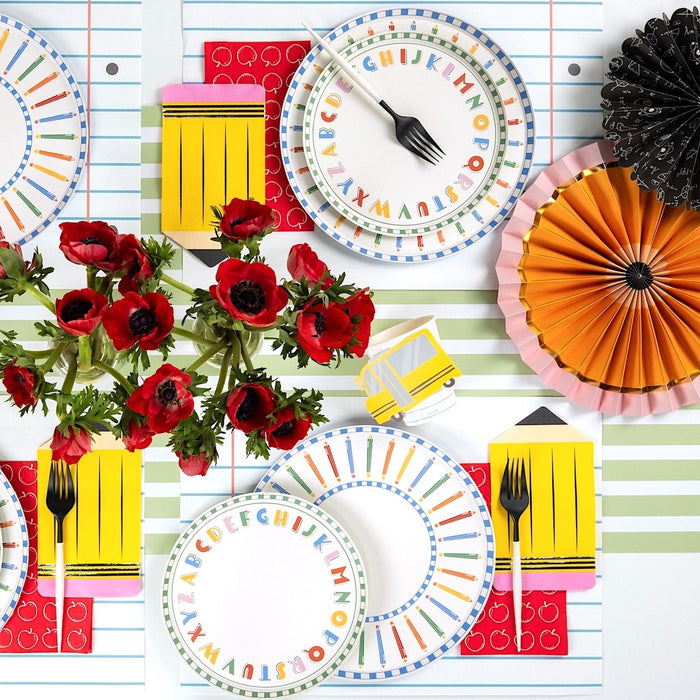 Pencil Dinner Plates