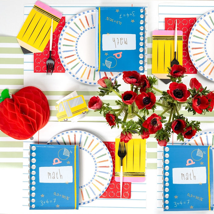 Pencil Dinner Plates