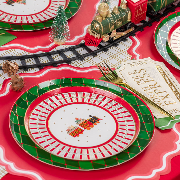 North Pole Express Dessert Plates