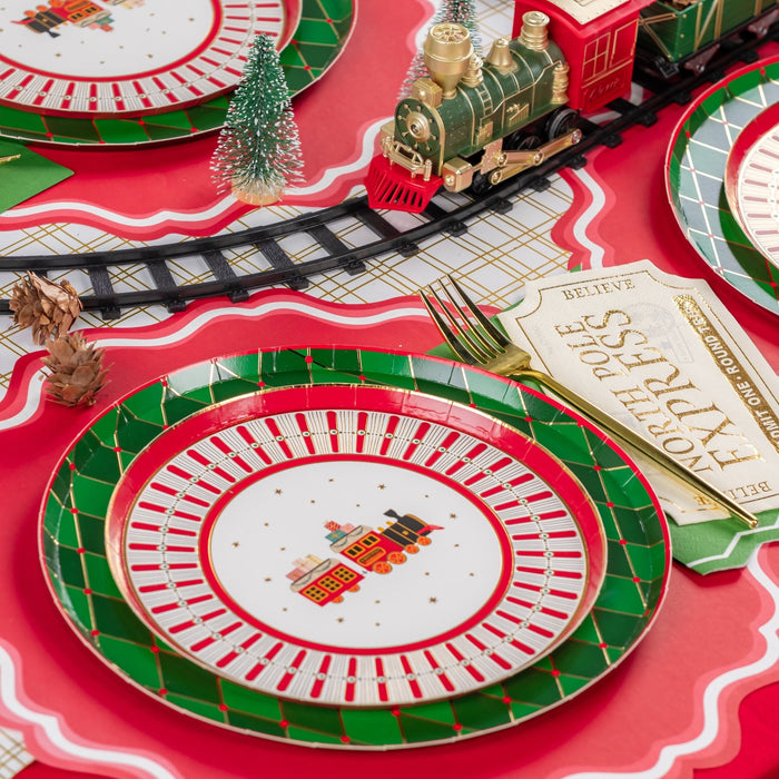 North Pole Express Ticket Napkin