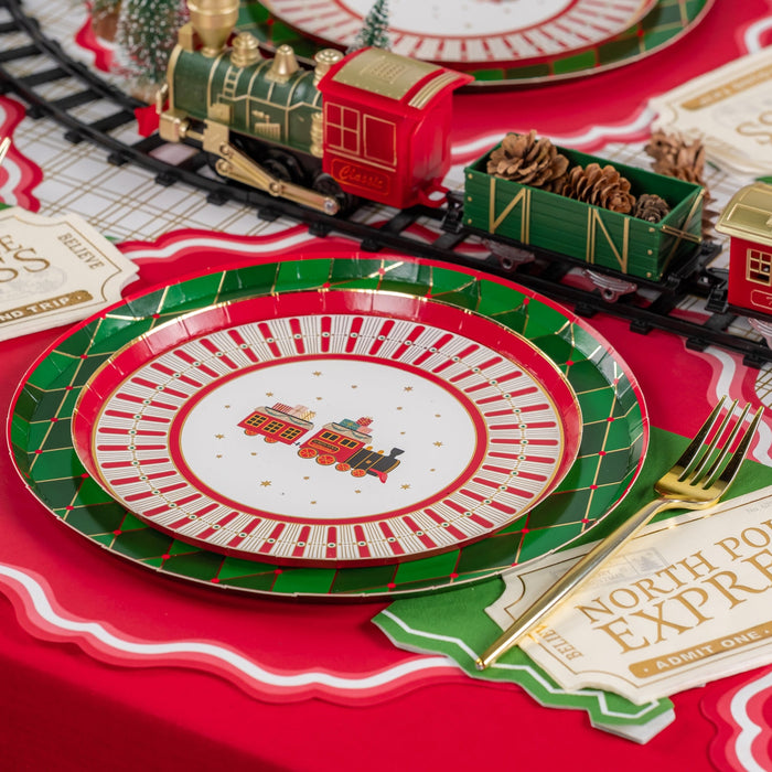 North Pole Express Dessert Plates