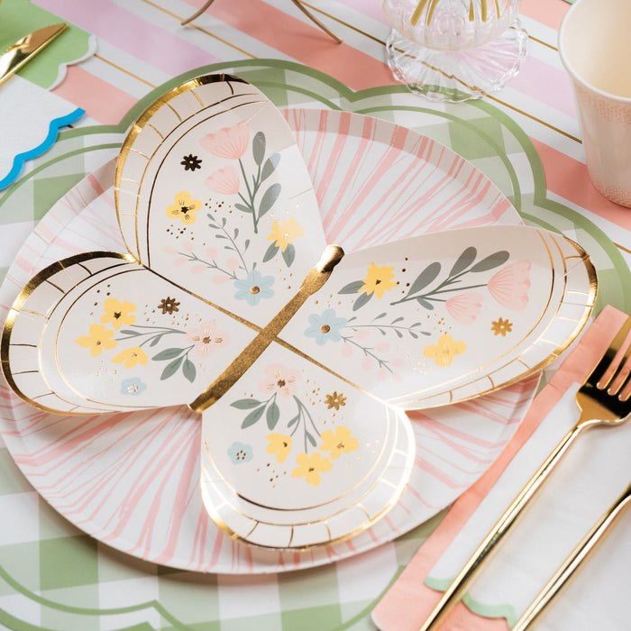 Green Gingham Soft Scallop Placemat