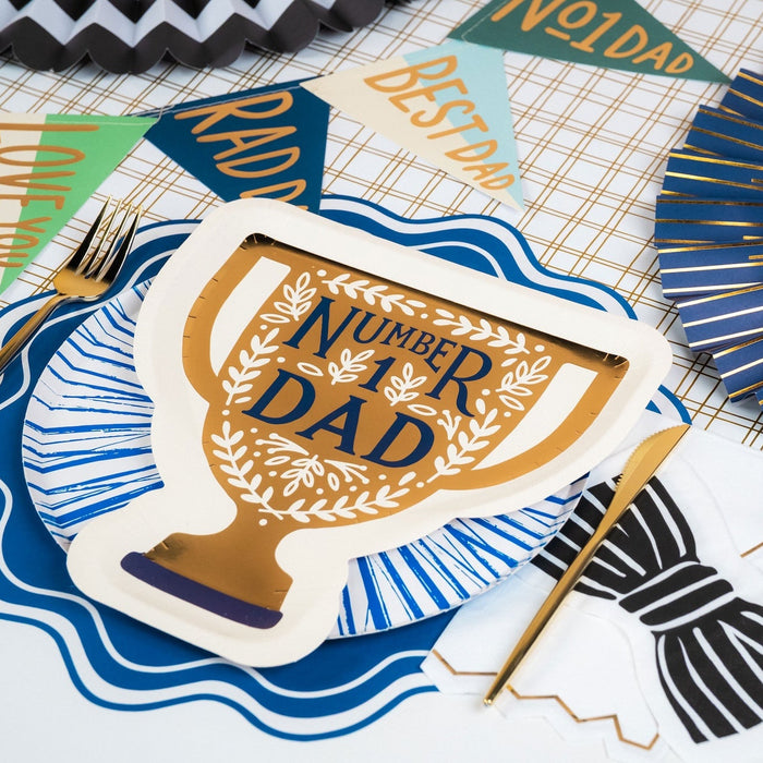 #1 Dad Trophy Plates