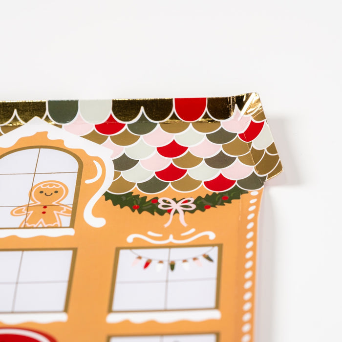 Gingerbread House Shaped Plates