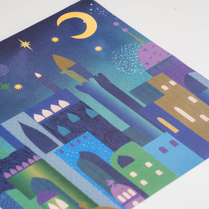 Nativity Cityscape Paper Placemats