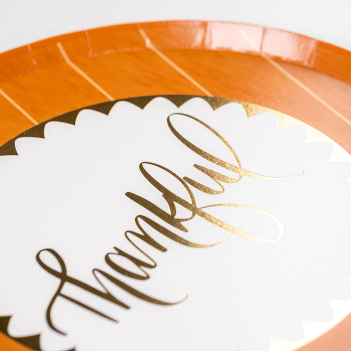Harvest Thankful Dessert Plates