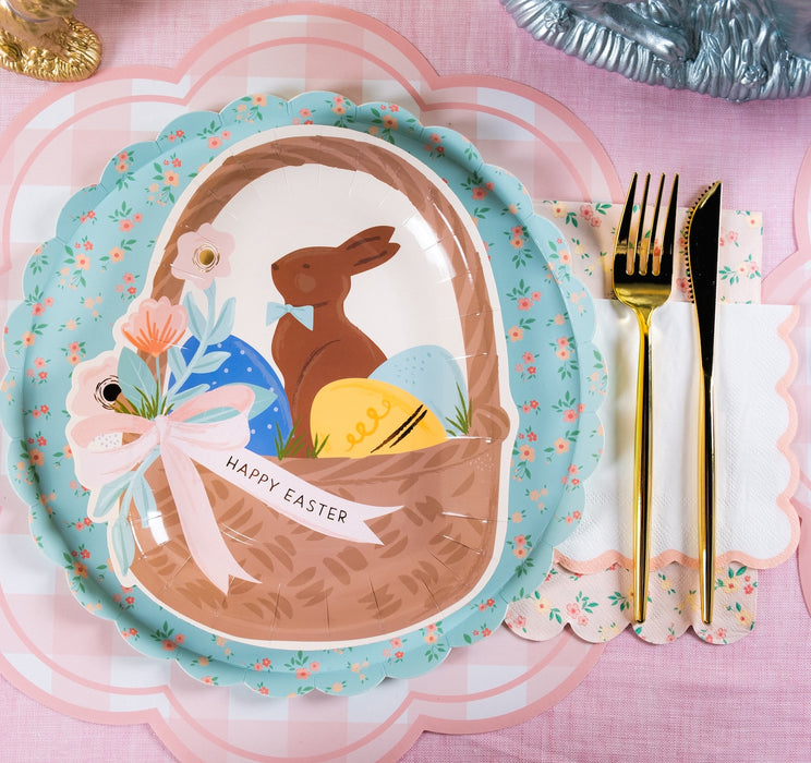 Pink Gingham Soft Scallop Placemat