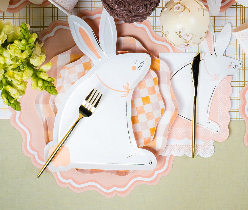 Harmony Peach Dots Guest Towels