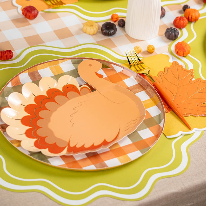 Die Cut Autumn Leaf Shaped Beverage Napkins