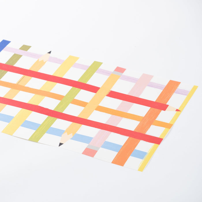 Colorful Pencils Paper Placemats