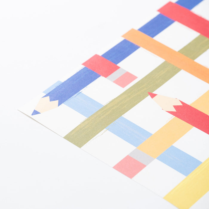 Colorful Pencils Paper Placemats