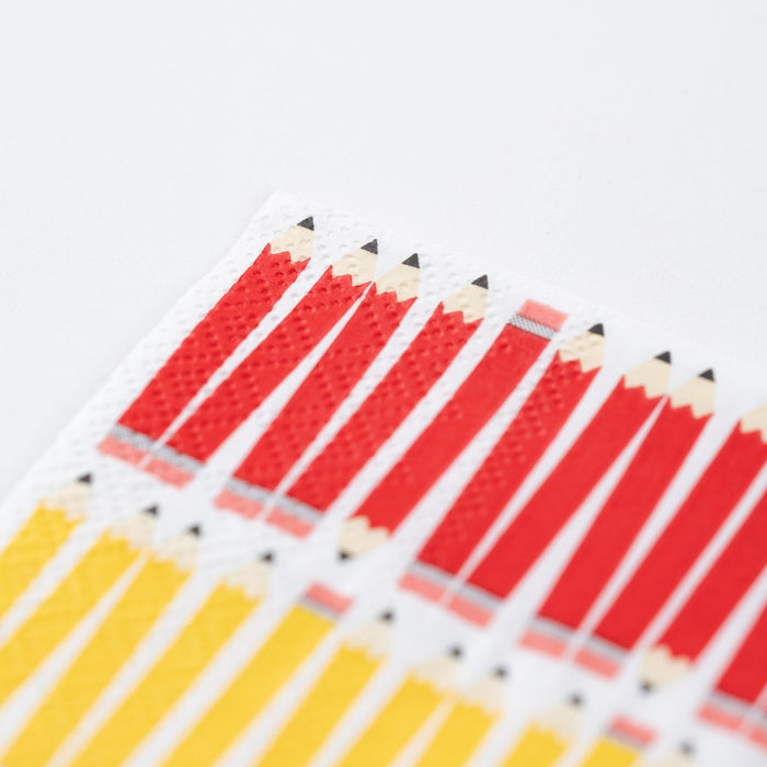 School Days Pencils Beverage Napkin