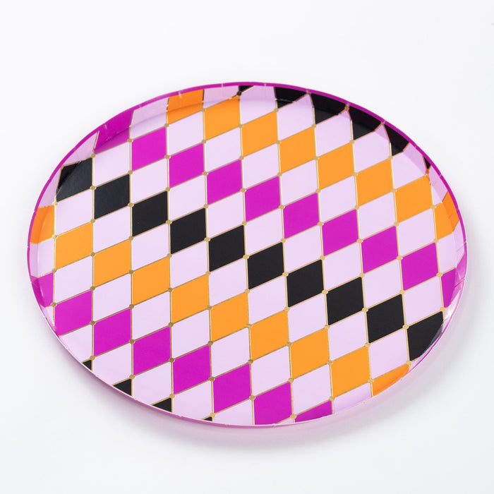 Halloween Diamond Dinner Plates