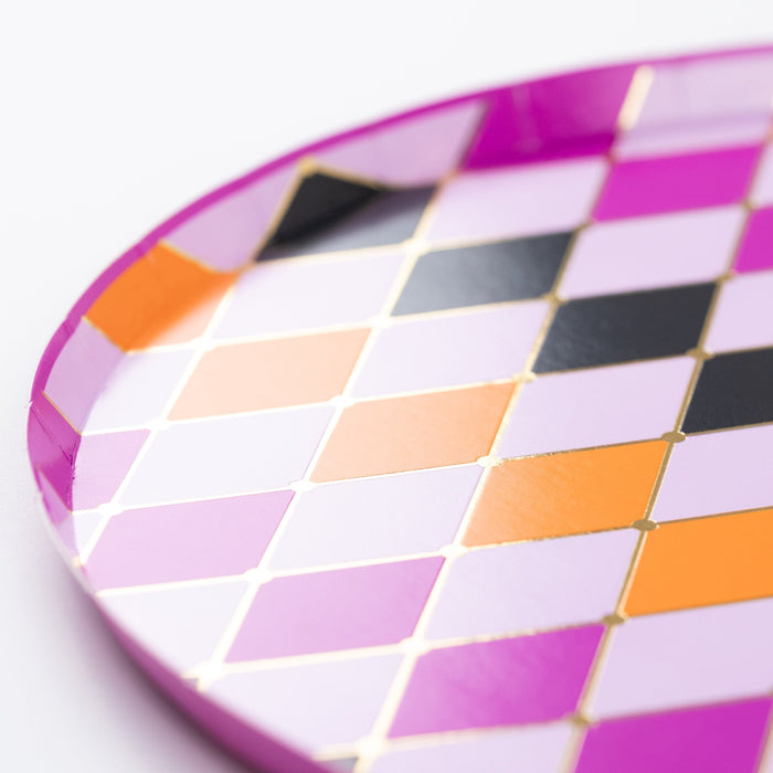 Halloween Diamond Dinner Plates