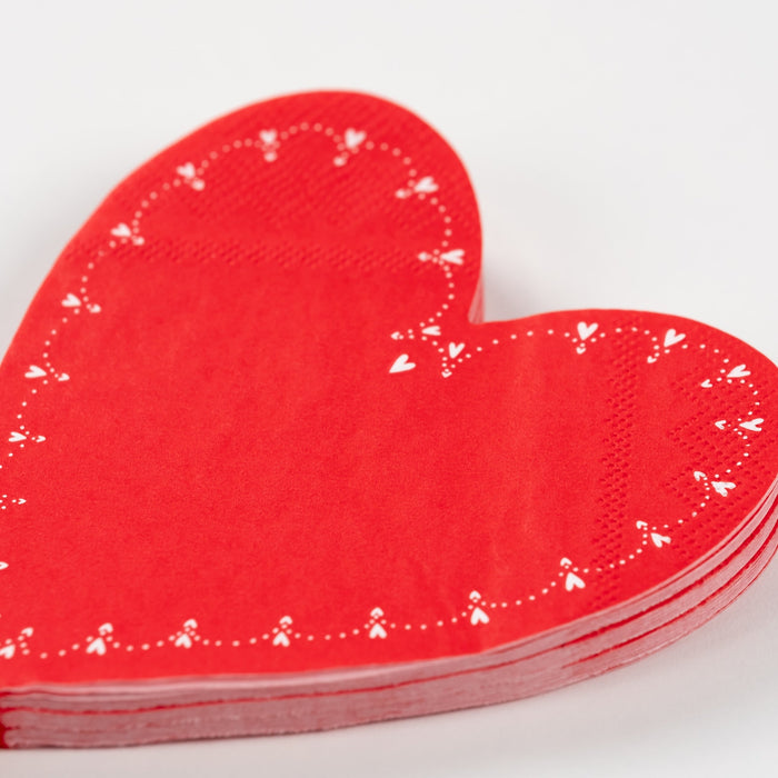 From the Heart Shaped Napkins