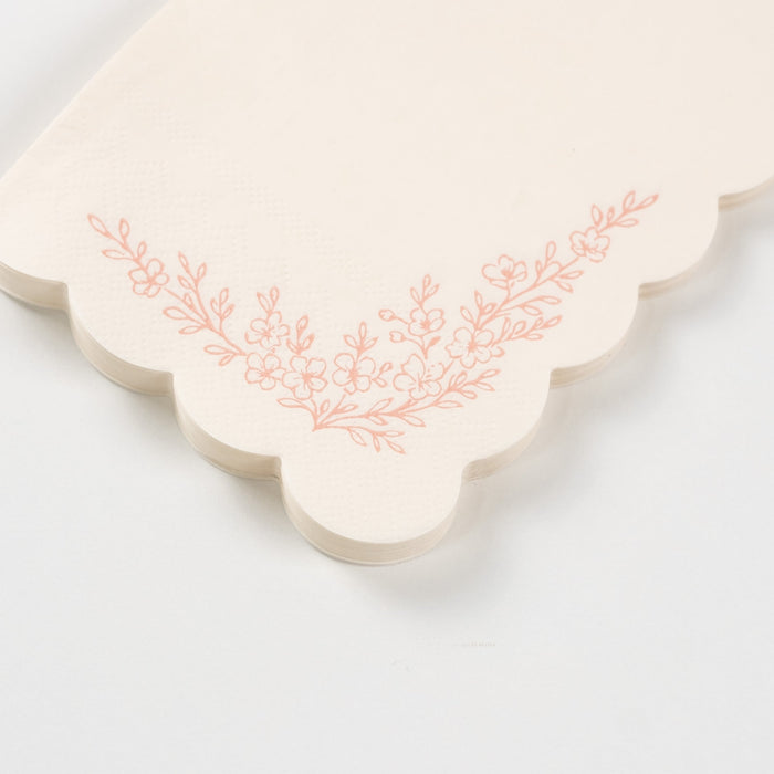 Floral Elegance Pink Guest Towels