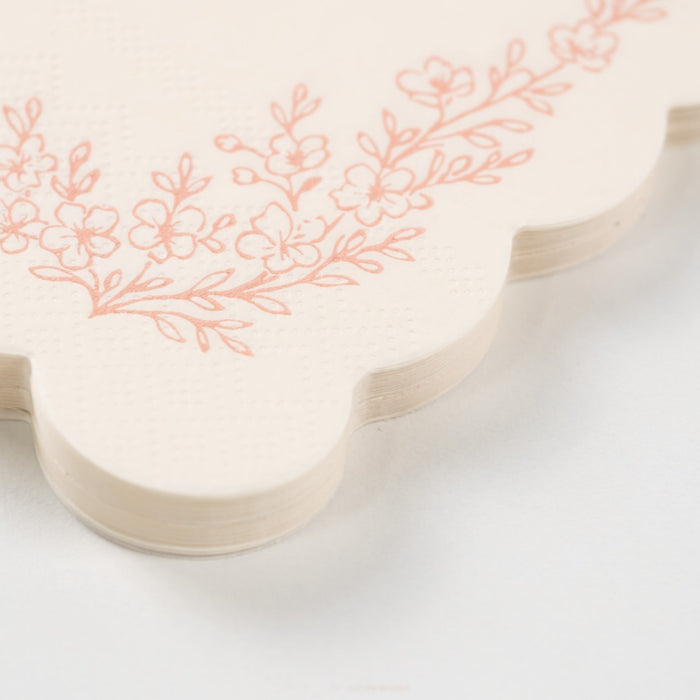 Floral Elegance Pink Guest Towels