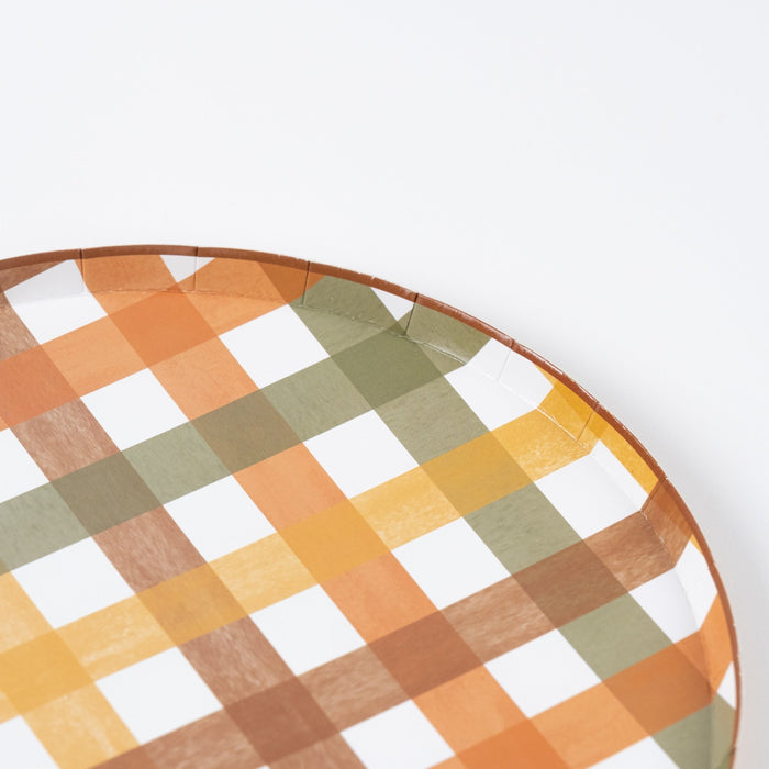 Harvest Plaid Dinner Plates
