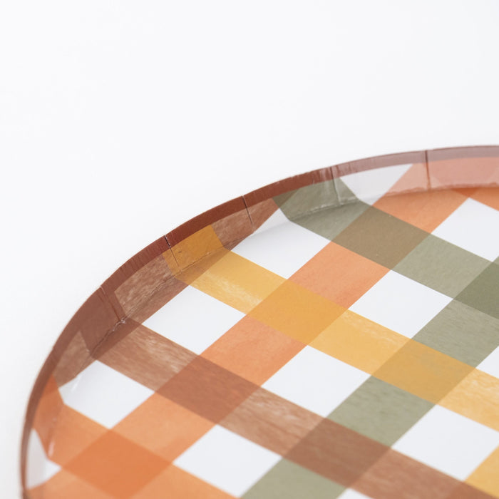 Harvest Plaid Dinner Plates
