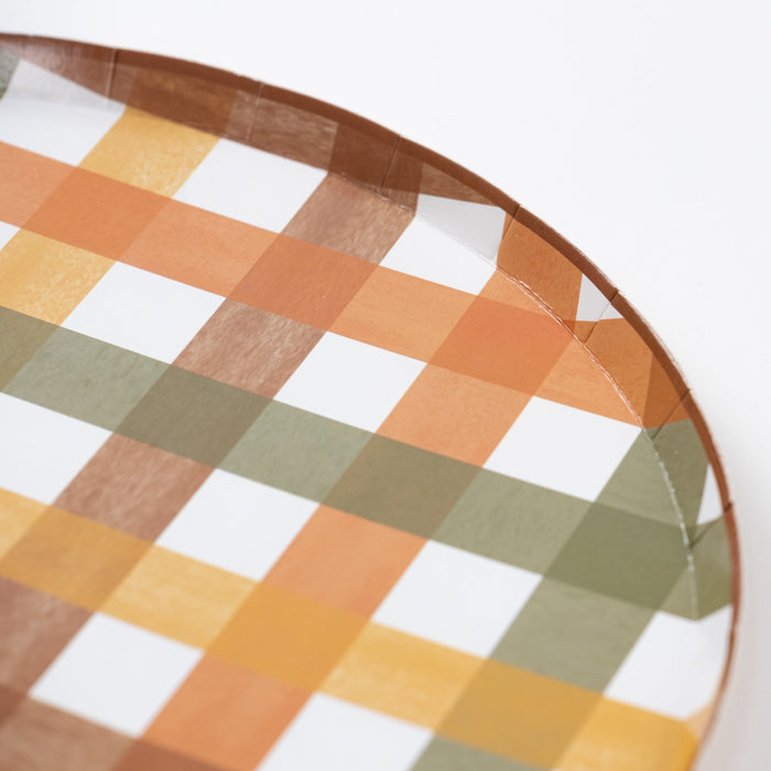 Harvest Plaid Dinner Plates