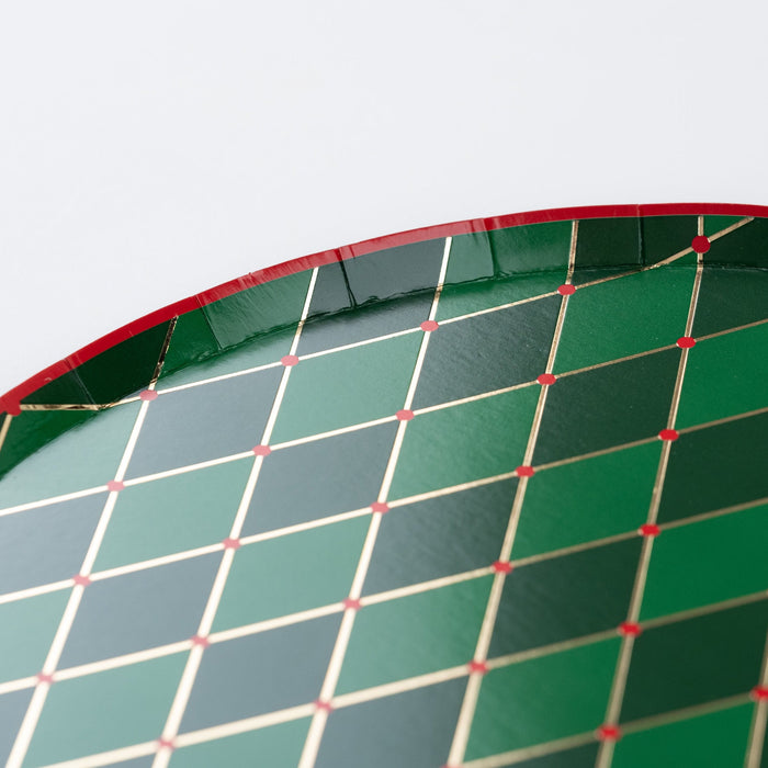 Green Diamond Dinner Plates