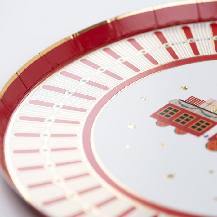 North Pole Express Dessert Plates