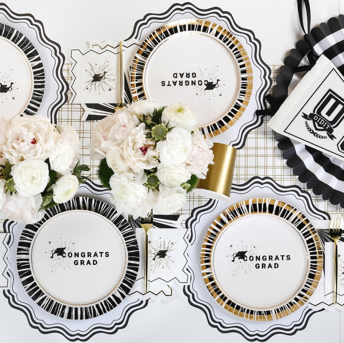 Black & White Fancy Placemats