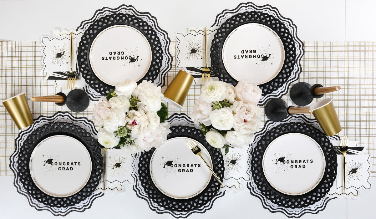 Congrats Grad Graduation Dessert Plates