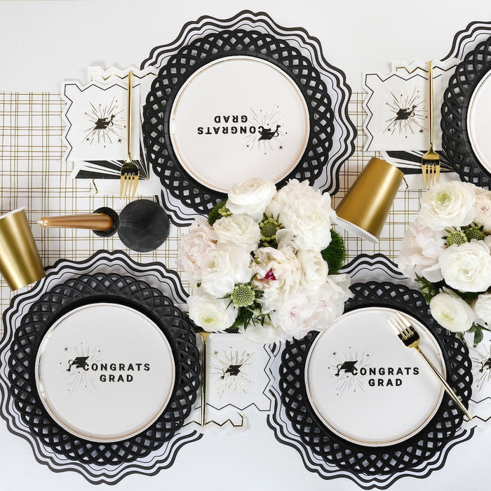 Black & White Fancy Placemats
