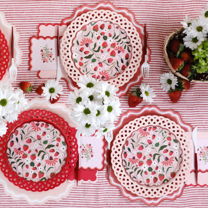 Sweet Berry Patch Strawberry Cocktail Napkins