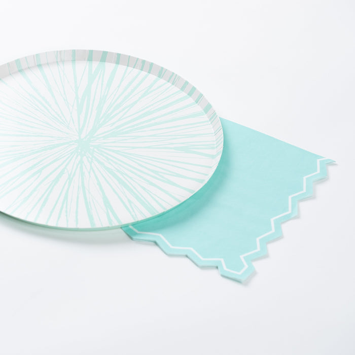 Mint Celebration Chic Guest Towels