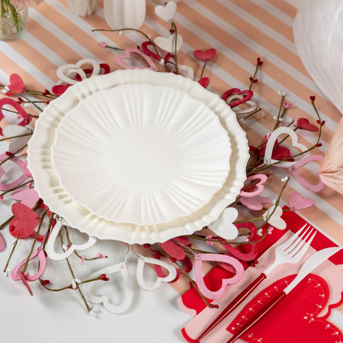 Valentine's Day Wood Heart & Berries Candle Rings