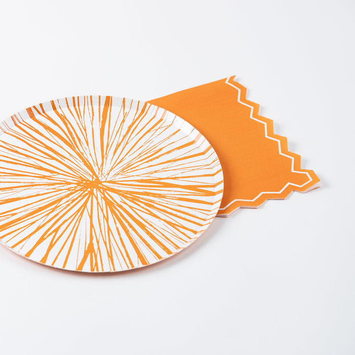 Orange Celebration Chic Guest Towels