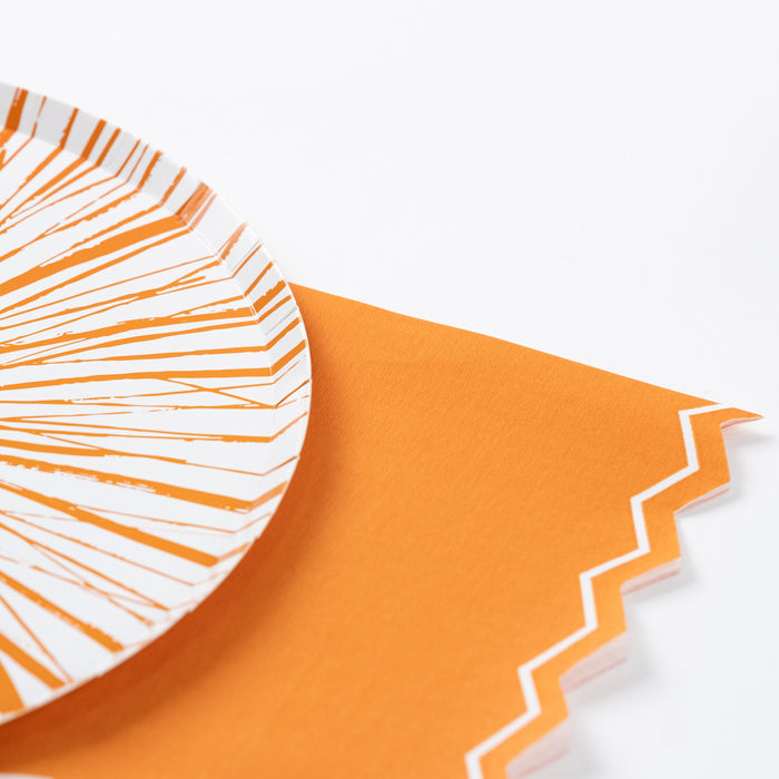 Orange Celebration Chic Guest Towels