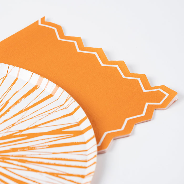 Orange Celebration Chic Guest Towels