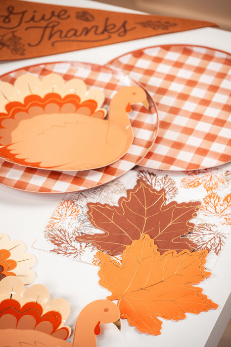 Harvest Turkey Dessert Paper Plates