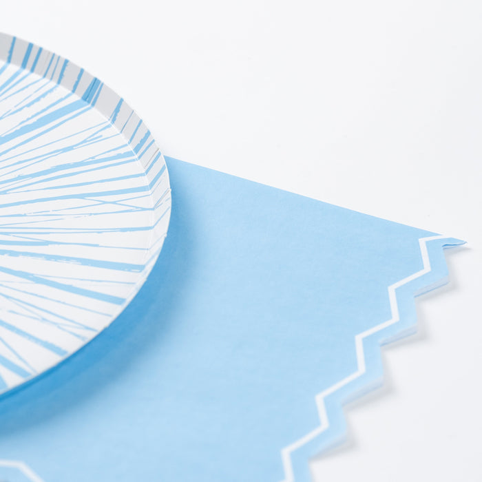 Light Blue Celebration Chic Guest Towels