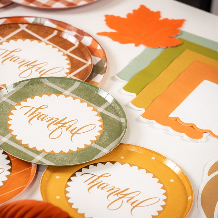 Die Cut Autumn Leaf Shaped Beverage Napkins