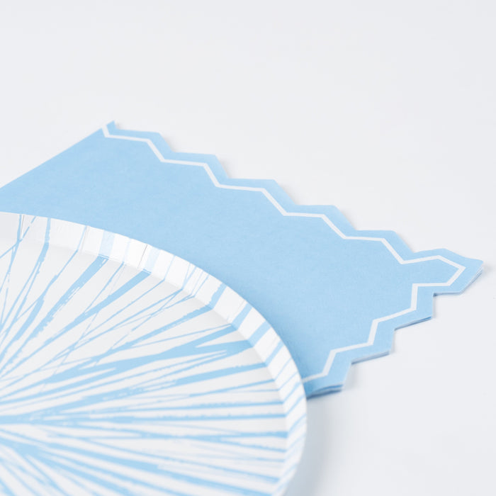 Light Blue Celebration Chic Guest Towels